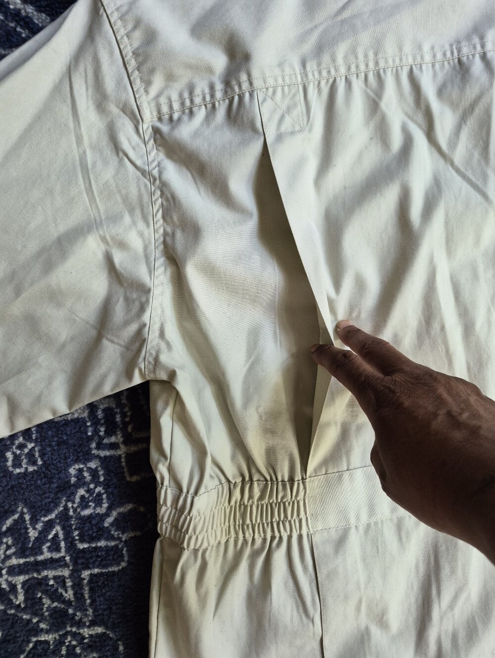Vintage 1980s Haband Safari Jacket, RollUp Sleeves, Full Rear Side Pleats, MINT! - Picture 11 of 16